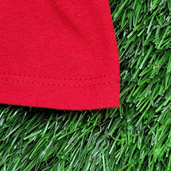 Vintage 80s Keen Vette Z06 Shirt M/L 20x27 Red Car Enthusiast - Picture 14 of 14